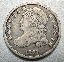 1831    CAPPED BUST DIME   NICE DETAIL  #1438