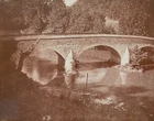 RARE! CIVIL WAR PRE-BATTLE OF ANTIETAM BURNSIDE BRIDGE c1861 CABINET PHOTO c1875