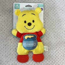 Disney Baby Winnie the Pooh Sensory Blanket with Teether Feet Toy New