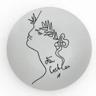 JEAN COCTEAU Limoges porcelain laurel wreath signed era Cocteau Lurçat