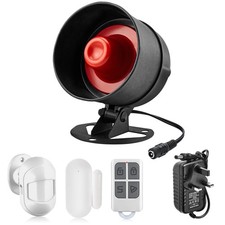 Security Alarm System Kit with Door Sensor, Motion Detector, Remote Control