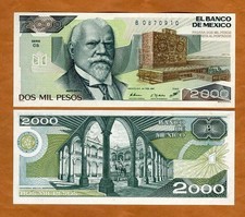 Mexico, 2000 Pesos, 24-2-1987, P-86a UNC   SERIE VARY