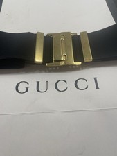 Gucci vintage stretch black belt. XL