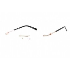 Charriol Men's Eyeglasses Shiny Silver/Pink Gold Metal Cat Eye Frame PC71044 C02
