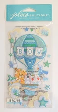 RARE Jolee's Baby Boy Special Delivery Hot Air Balloon Scrapbooking Stickers