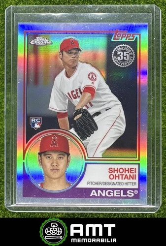 Shohei Ohtani RC 2018 Topps Chrome Refractor 1983 Los Angeles Angels #83T-6