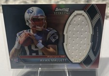 2011 BOWMAN STERLING JUMBO RELICS REFRACTOR PATCH 25/50 RYAN MALLETT RC