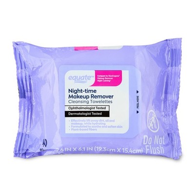 Night-Time Makeup Remover Cleansing Towelettes, 40 Count