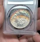 1883-O $1 Morgan Silver Dollar PCGS MS63 - Beautiful Rainbow Toning