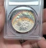 1883-O $1 Morgan Silver Dollar PCGS MS63 - Beautiful Rainbow Toning