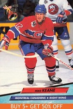 1992-93 Ultra #106 Mike Keane Montreal Canadiens Hockey