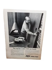 Vintage 1969 Skil Jig Saw Ad Retro Power Tools Print Advertising Collectible