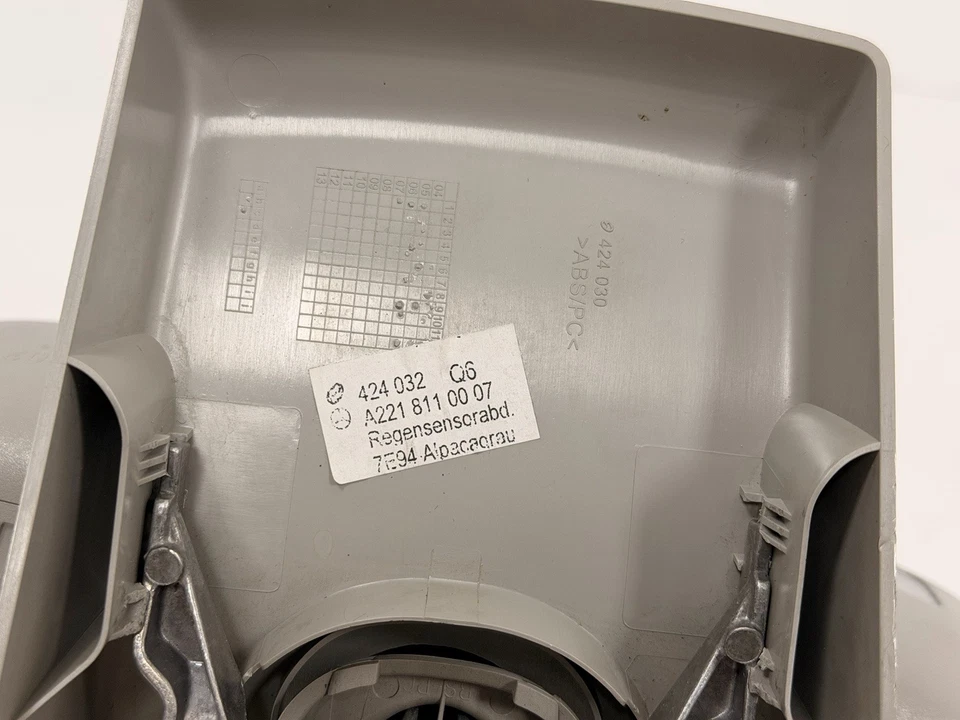 Espelho retrovisor interno 07-09 Mercedes W221 S550 S65 AMG S600 preto fabricante de equipamento original - Imagem 2 de 4