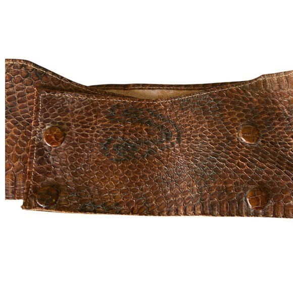 Wide Python Corset Style Statement Belt Excellent… - image 4
