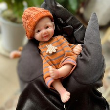 6Inch Mini Palm Soft Full Body Silicone Baby Doll Anatomically Correct Girl Doll