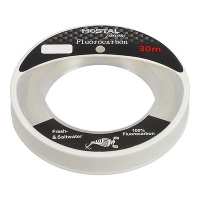 Mostal Fluorocarbon 30m Vorfachschnur Spule Fluoro Carbon Schnur