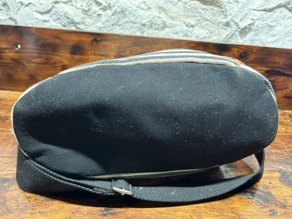 Bolso de mano/correa para el hombro Thirty One de lona a rayas negras/cremas Foto 4 de 4