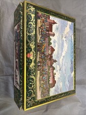 Vintage E Otto Schmidt Tin Large Box German Cookies w/Insert German 1985