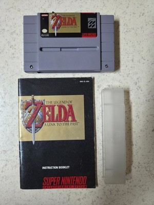 LEGEND OF ZELDA LINK TO THE PAST W BOOKLET SNES RARE! AUTH TESTED NINTENDO LOZ