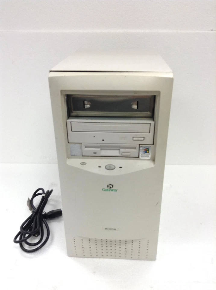 GATEWAY Essential 400C Intel Celeron 400Mhz Computer w/ 32MB Ram, CDROM, WORKING - Image 2 of 4