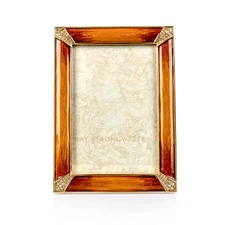 Jay Strongwater - Frame - 4” x 6” Lavinia Frame - Topaz