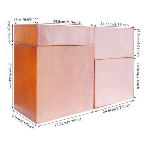 Set Cassettiera 4 Pezzi Cassetti Multilivello Scrivania Storage Organizer Nuovo - Foto 3 di 12