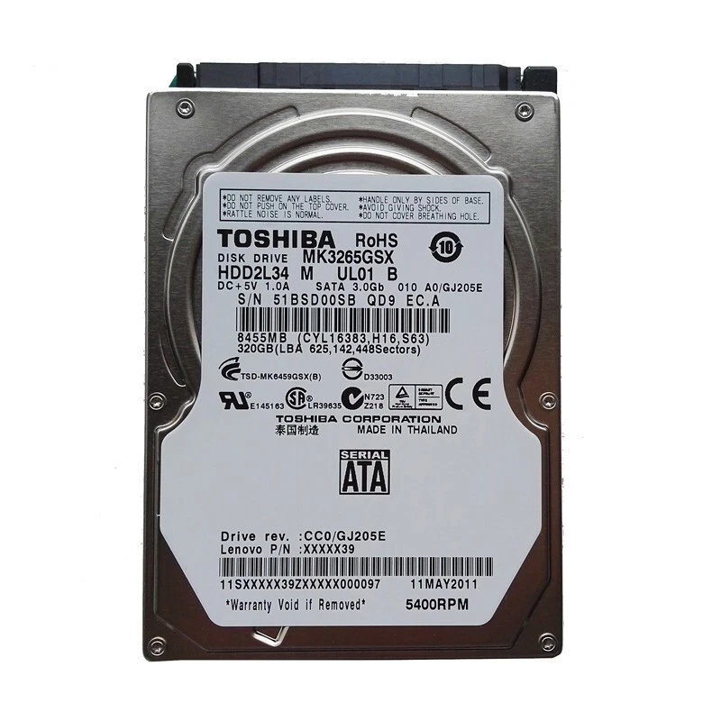 Toshiba SATA I 320 GB Internal Hard Disk Drives for sale | eBay