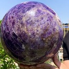 32.03LB Natural beautiful Dream Amethyst Quartz Crystal Sphere Ball Healing — photo 9