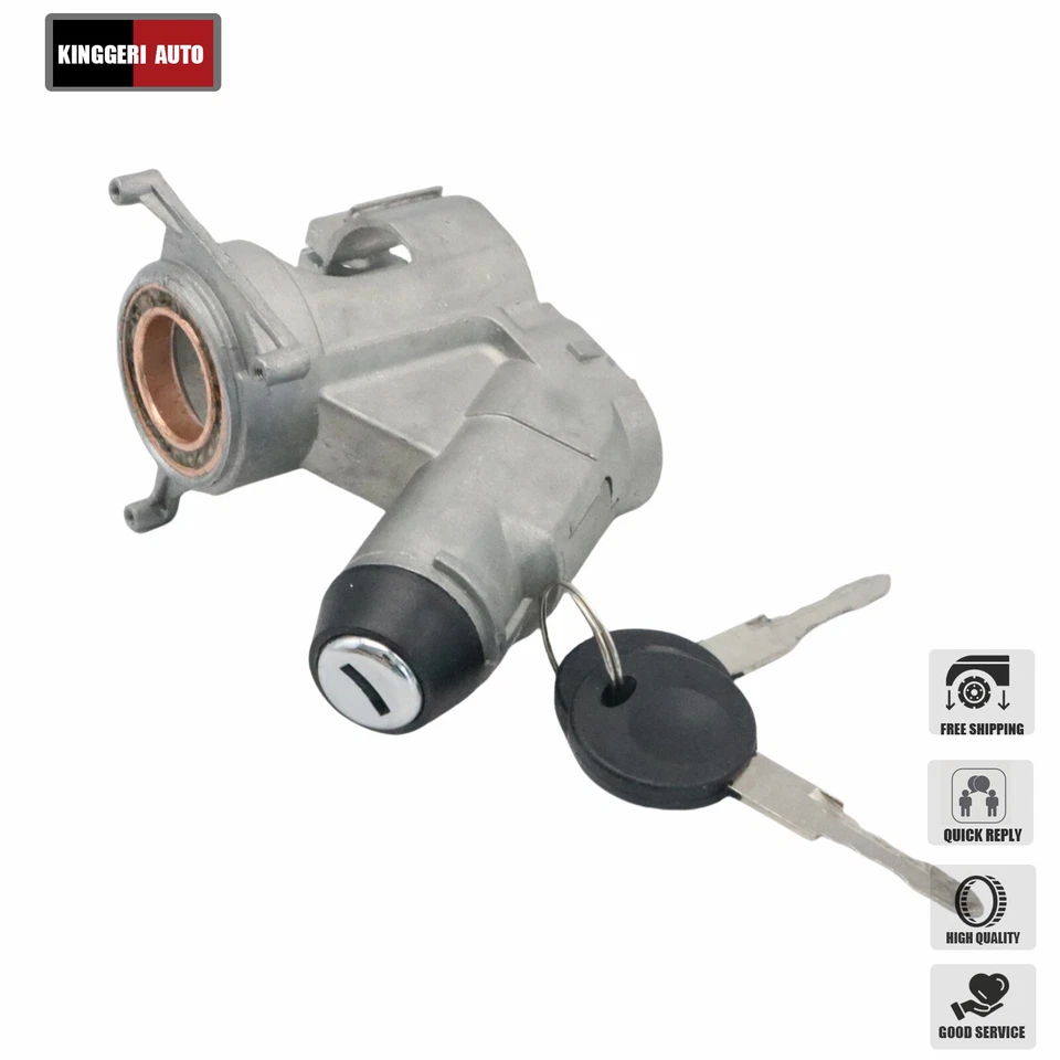 Kit de interruptor de carcasa de cilindro de bloqueo de columna de encendido para VW Jetta Golf Transporter Foto 2 de 4