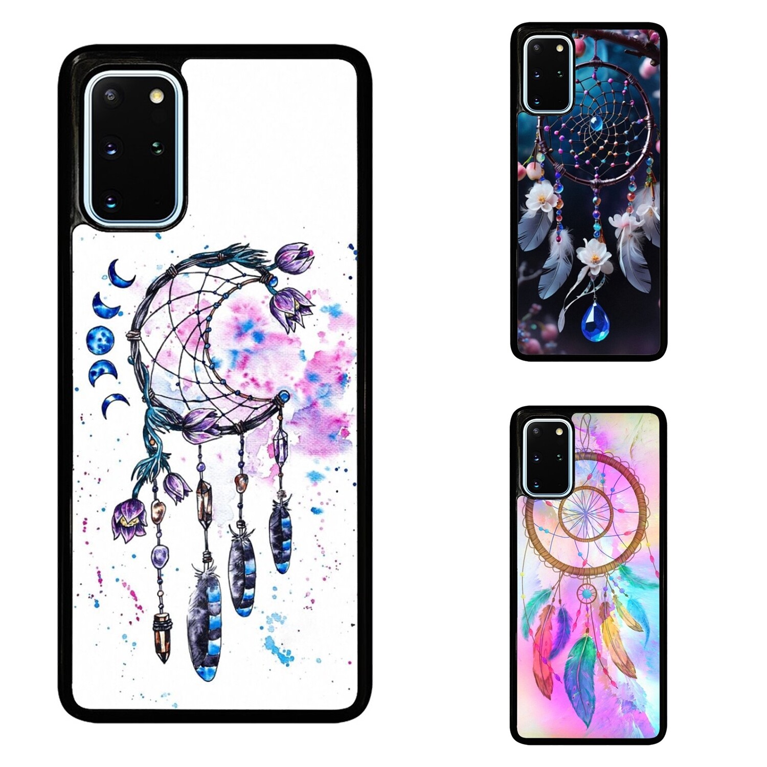 For Samsung S25 S24 S23 FE Ultra a15 a16 symbol dream catcher feathers Anti Slip