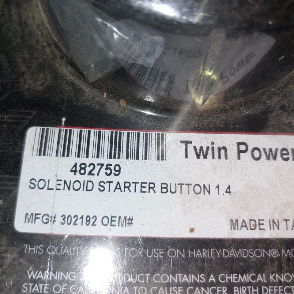 Harley Twin Power - 302192, 482759 - кнопка стартера корпуса соленоида (сплошная) F20 - Изображение 2 из 4