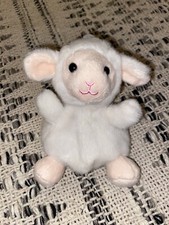 Aurora Palm Pals Woolly the Lamb Plush Sheep Stuffed Animal Lovey Mini Beanie