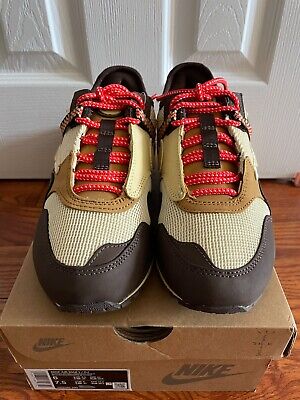 Travis Scott Nike Air Max 1 Brown 7.5 Women Men 6 DO9392-200 Travis Scott Nike Air Max 1 Brown 7.5 Women Men 6 DO9392-200