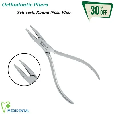 TK PLUS Dental Orthodontie Laboratoire Pince Schwartz Round Nose Jewelry Making Pliers