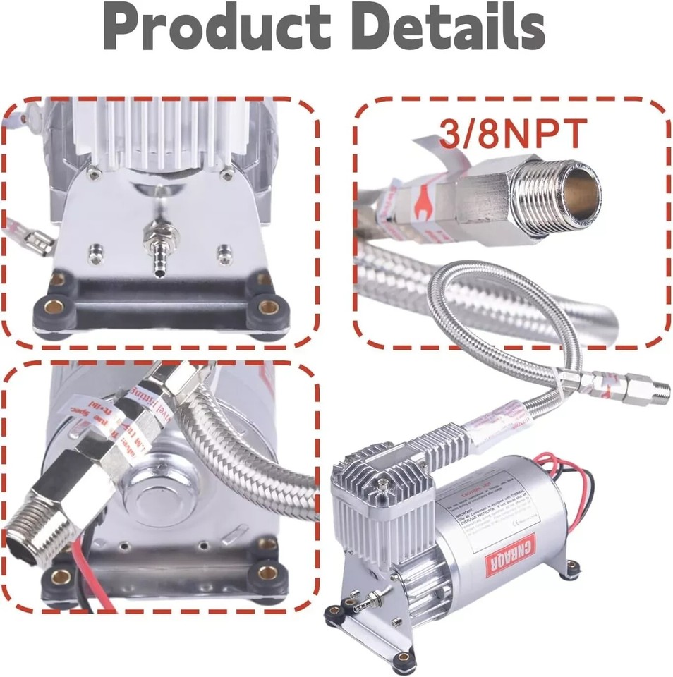 150PSI Air ride Compressor Kit For Train Horn Air Suspension Kit | eBay