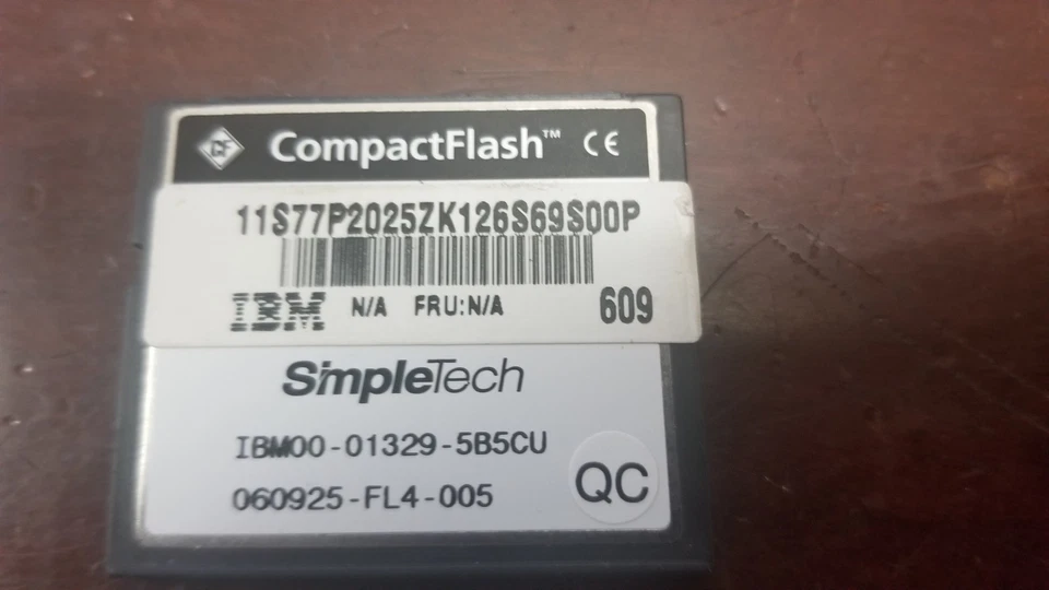  SimpleTech 128MB Compact Flash Memory Card IBM00-01329-5B5CU - Image 2 of 2