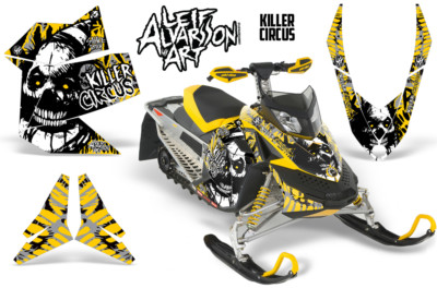Snowmobile Graphics Kit Sled Decal For Ski Doo Rev XP 08-12 CIRCUS Y