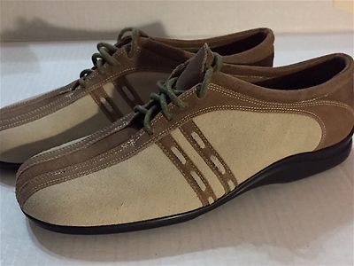 DAVID TATE "WOW" SUEDE 2 TONE TAN/BONE OXFORDS SZ 7N EXCELLENT | eBay