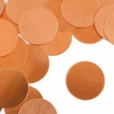 4 Stamping Blank Circle 1 Inch Metal Blanks Copper Metal Stamping Blanks 