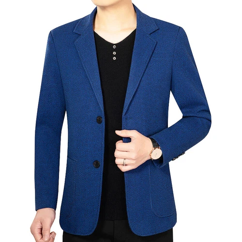 Men Work Blazer Jacket Business Formal Casual Button Slim Fit Suit Coat Tops - Picture 20 of 26