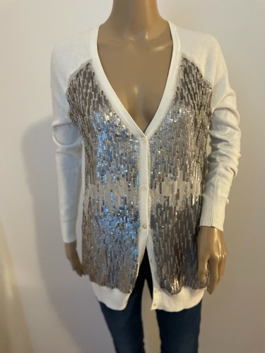 HAUTE HIPPIE Vneck sequin cardigan | eBay