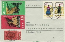 german democratic republic 1965 stamps cover ref 19210