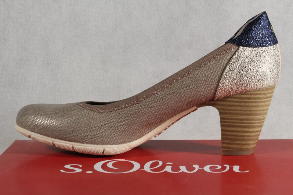 Zapatos de salón bailarina gris pimienta s.Oliver para mujer 22407 ¡NUEVOS! Foto 3 de 4