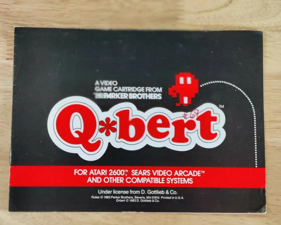 Q*BERT🔥 (Atari 2600) By Parker Brothers. Retro Vintage NTSC🔥 - Image 3 of 4