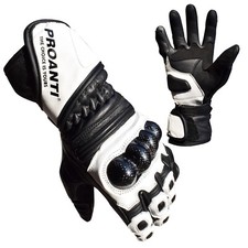 Motorradhandschuhe Race Leder Motorrad Herren Damen Handschuhe von PROANTI®