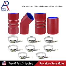 For Ford F250 F350 6.0L Diesel Powerstroke 03-07 Turbo Intercooler Boots Kit