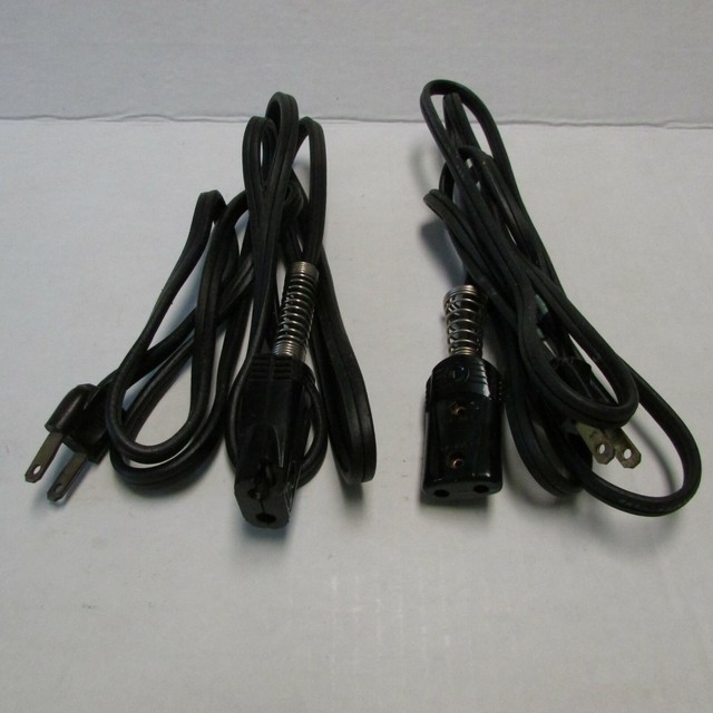 Lot of 2 Vintage UL Electric Appliance Cords 2 PRONG 5A 250V/10A 125V ROYAL F eBay