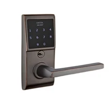 Emtek E4020HLORHUS10B Modern Brass EMTouch Leverset - Helios Lever RH