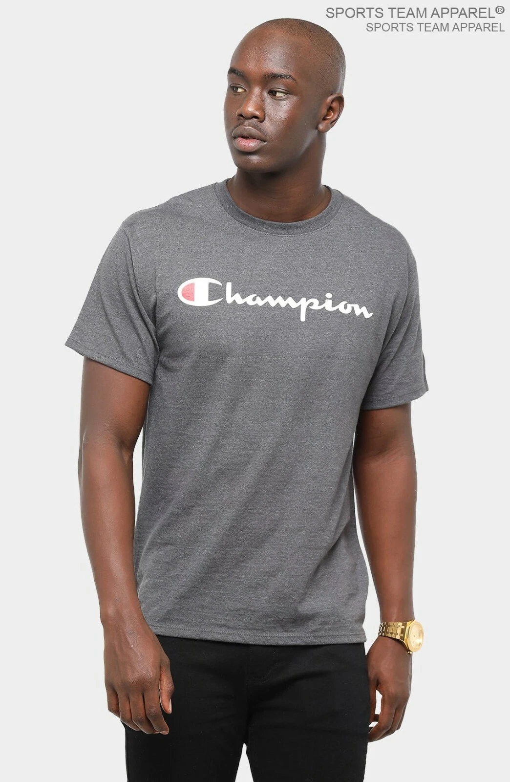 Champion Men's Jersey T-Shirt Classic Fit with Script Logo