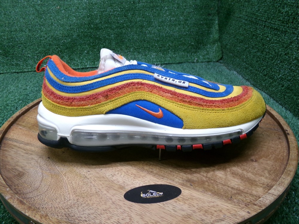 Nike Air Max 97 SE AMRC Running Club Pollen Orange Photo Blue Mens Size 7.5 DH1085-700